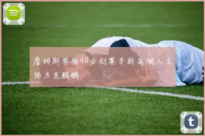 詹姆斯单场40分创赛季新高湖人主场力克鹈鹕