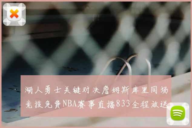 湖人勇士关键对决詹姆斯库里同场竞技免费NBA赛事直播833全程放送